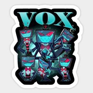 Vox Limited Vintage Bootleg Hazbin Hotel 2 Sticker